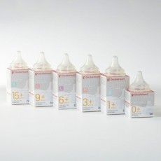 [4개입] 더블하트 NEW 모유실감 3세대 젖꼭지 4개입 (SS / S / M / L / LL / 3L)