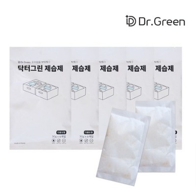 닥터그린 다용도형 실리카겔 제습제 습기제거제 30g x 6개입 5팩 (30g x 30개) 30개