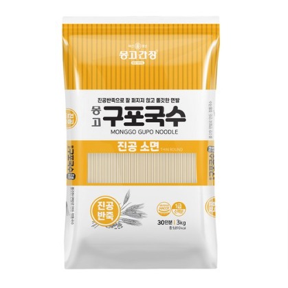 몽고간장 구포국수 진공소면 3kg, 1개