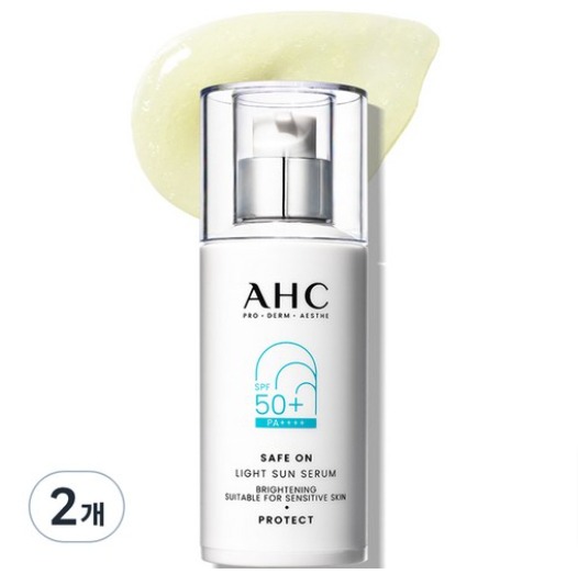 AHC 세이프온 라이트 선세럼 SPF50+ PA++++, 40ml, 2개