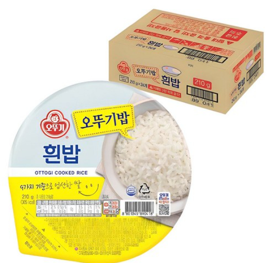 오뚜기 흰밥, 210g, 24개